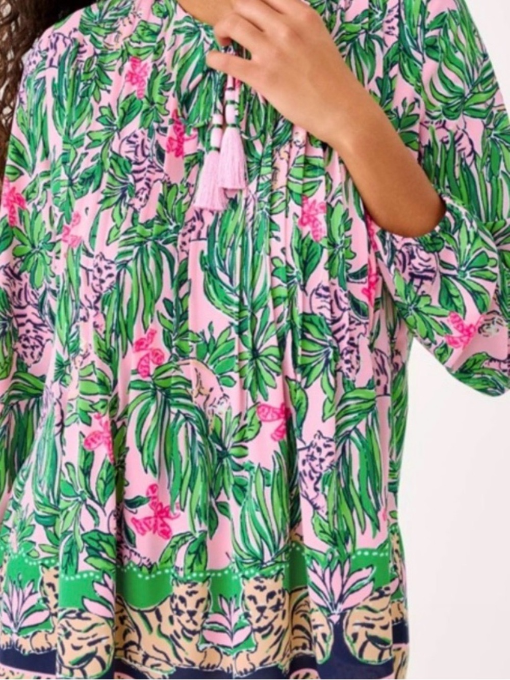 NWT Lilly Pulitzer XL Marilina Tunic Top Tunic “Roaring With Joy” ✨Retail💲178